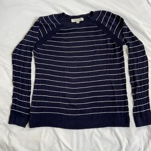 LOFT sweater-raglan sleeve silk/rayon/cotton blend